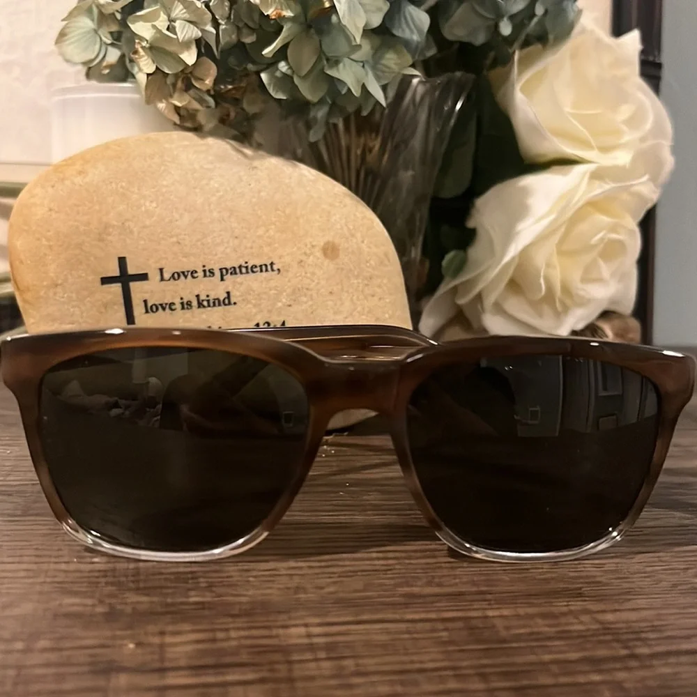 Warby Parker Barkley 938 53-18-142 Antique Shale Fade Brown to Tan EUC